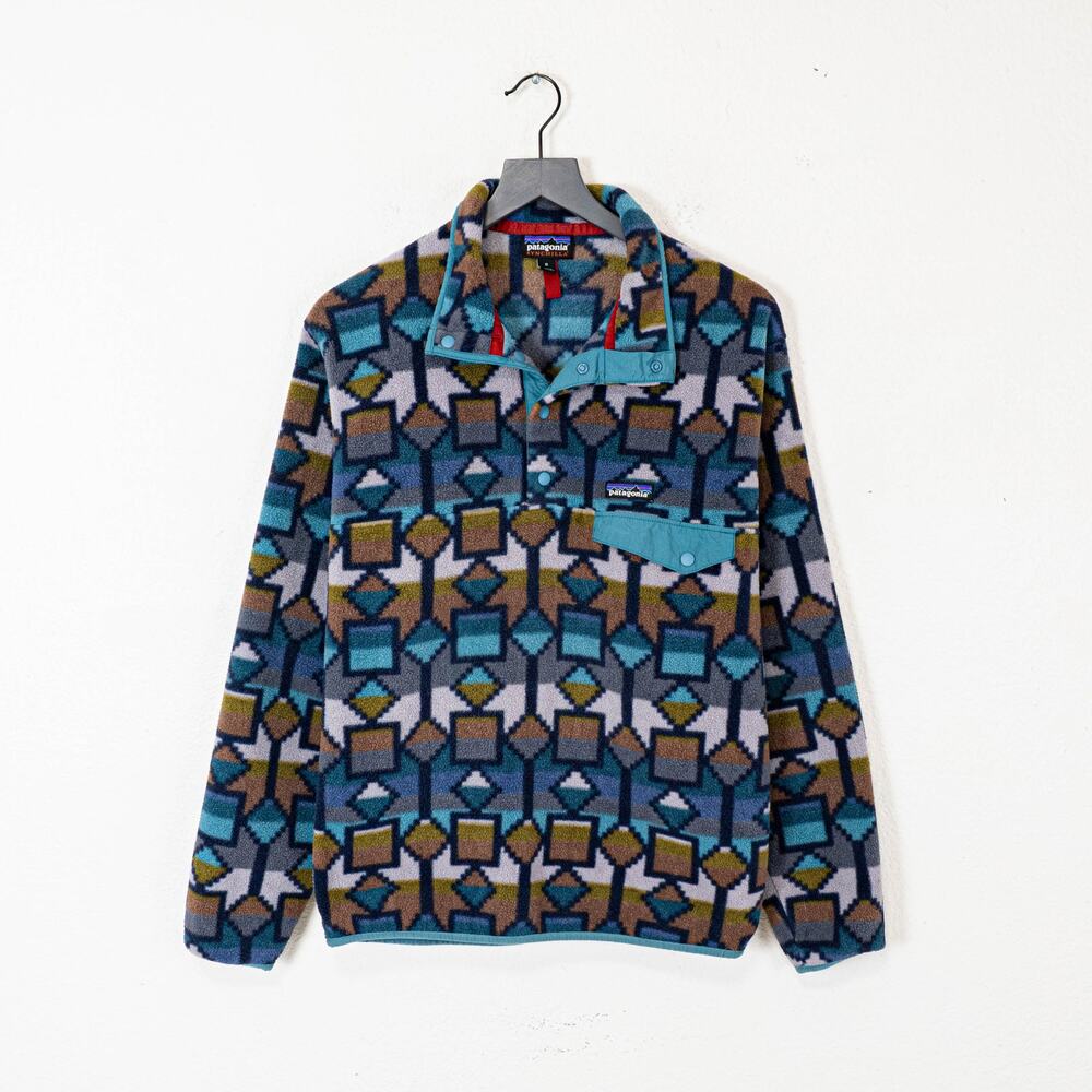 Patagonia Synchilla Snap-T Fleece Pullover Cedar Mesa New Navy size Medium